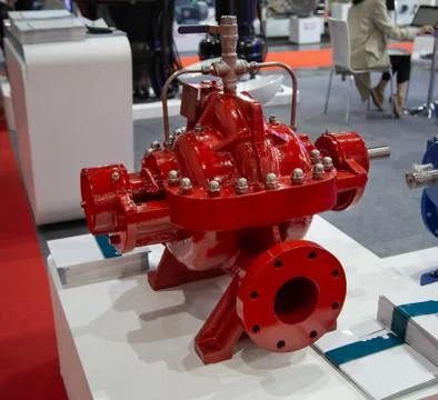 Fire water pump Stock Photos