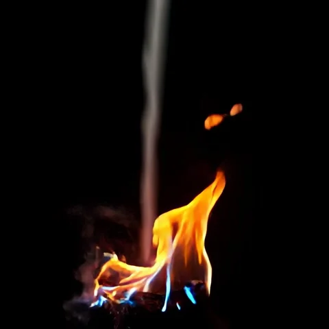 Fire, Water, Smoke – Elemental Harmony Stock Footage 304909144