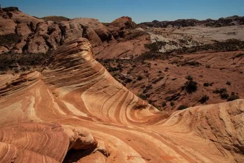 The Fire Wave Landscape Stock Photos