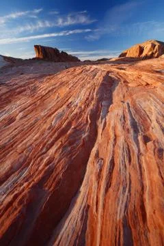Fire wave sunset Stock Photos