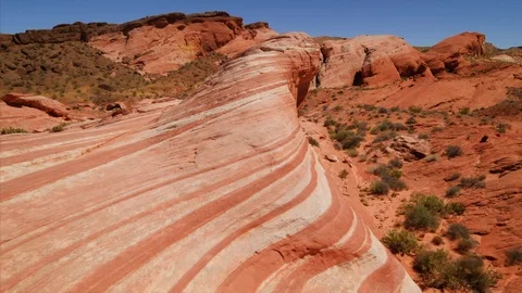 Fire Wave at Valley of Fire State Park, Nevada Stock-Footage 76139441
