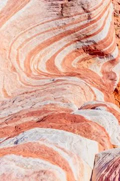 Fire Wave in Valley of Fire State Park, Nevada, USA 库存照片