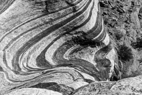 Fire Wave in Valley of Fire State Park, Nevad, USA 库存照片