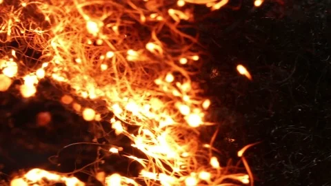 Fire Weaves and Intertwines MAC Stock Footage 74542047