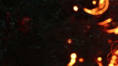 Fire Weaving Around MAC Stock Footage 74534074