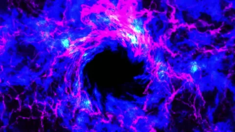 FIRE WHIRLWIND | Magic Energy Effect on a Black Background Animation Stock Footage 197066678