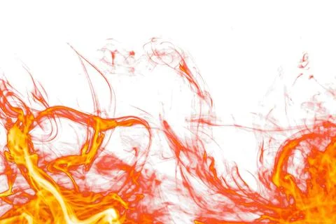 A fire on the white backgrounds Stock-Fotos