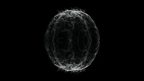 Fire white energy ball effect aura glow spin. 3d rendering Illustrazione stock