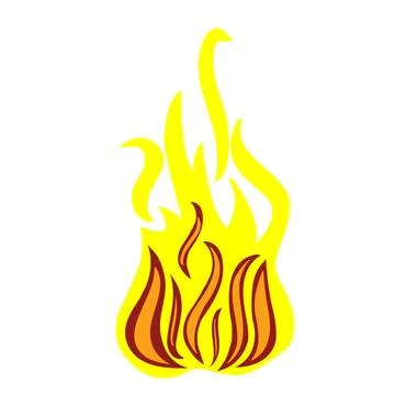 Fire on white Isolated fire on white background Copyright: xZoonar.com/Las... 写真素材