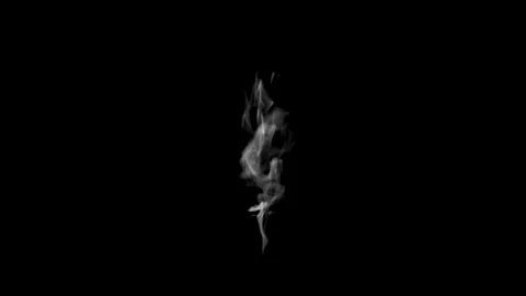 Fire white smoke from black background fog overlay, atmosphere overlay effect Stock Footage 243572482