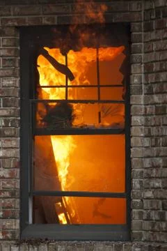 Fire Window Stock Photos