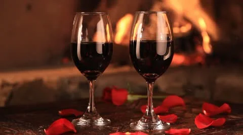 Fire, wine and roses Video stock 10774393