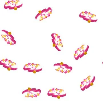Fire wing isometric icon seamless pattern Illustrazione stock