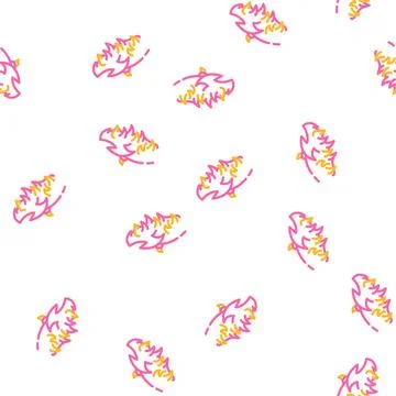 Fire wing vector seamless pattern 스톡 일러스트