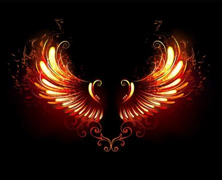 Fire wings Stock Illustration