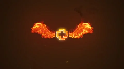 Fire Wings Logo Stock After Effects