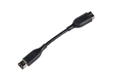 Fire wire data transfer isolated on white background Stock Photos