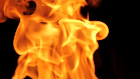 Fire woman posing Stock Footage 107077519