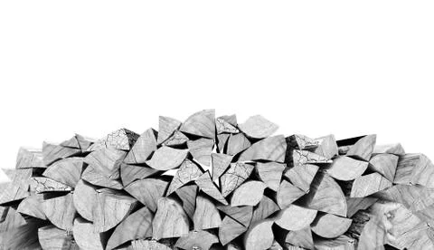 Fire wood concept rendered Illustrazione stock