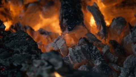 Fire with wood in slowmotion 5 Vídeo Stock 112893922