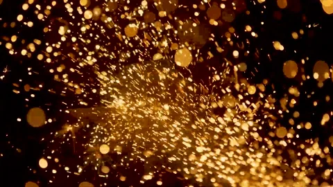 Fire work of granding of iron in a workshop4 Stock Footage 199278001
