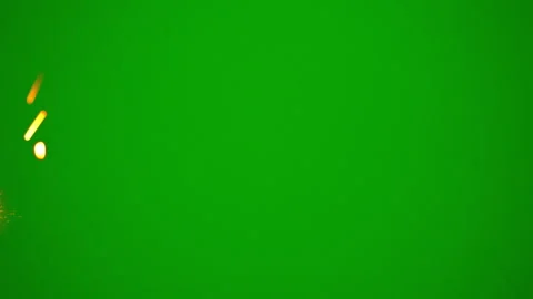 Fire work on green screen background Stock Footage 259888564