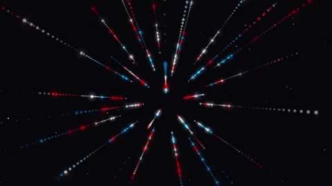Fire work or explosion abstract animation: seamless looping. Stock Footage 134597753