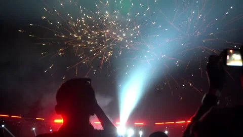 Fire works Stock Footage 167776660