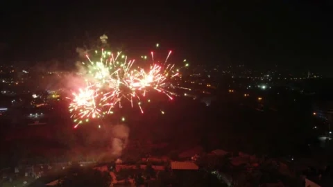 Fire works Stock Footage 169790398