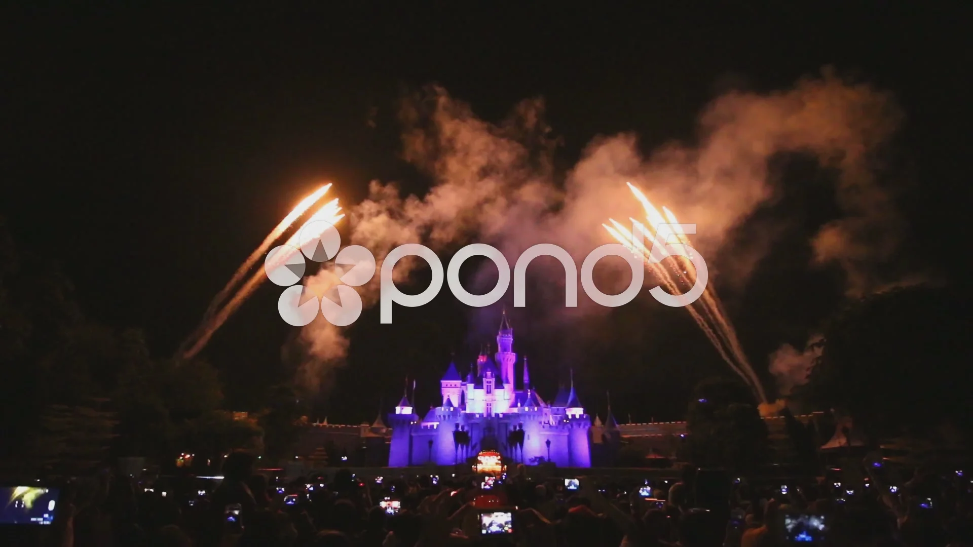 Fire Works Of Hong Kong Disneyland Hi Res Video 44977001