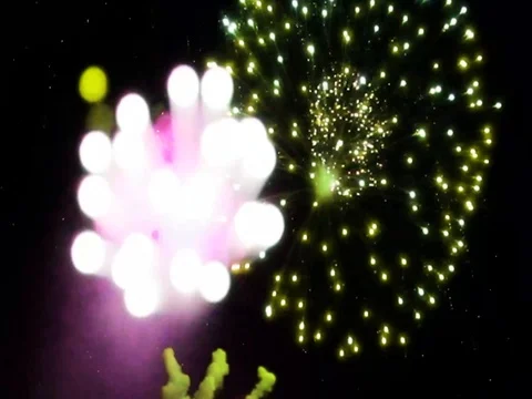 Fire Works Remix Stock-Footage 73617677