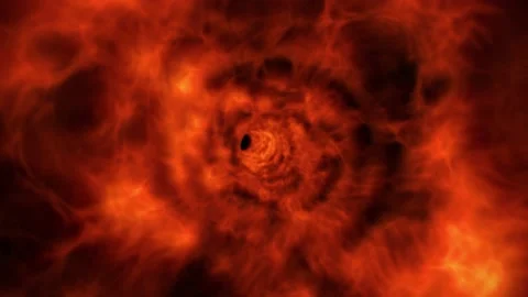 Fire wormhole through time and space, warp through science fiction. Stock Footage 202192334