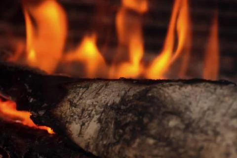 Fire in your fireplace Stock Photos
