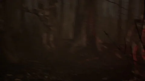On fire on the zombie attack in a dangerous battle 01 Stock Footage 232350691