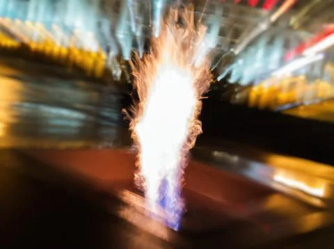 Fire zoom in abstraction Illustrazione stock