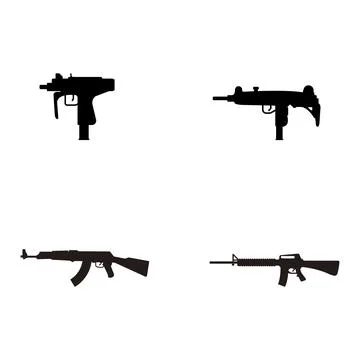 Firearm icon vector Stock Illustration