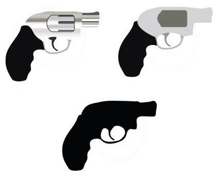 Firearm silhouette Stock Illustration