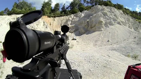 Firearms H&amp;C Shooting Stock-Footage 24710174