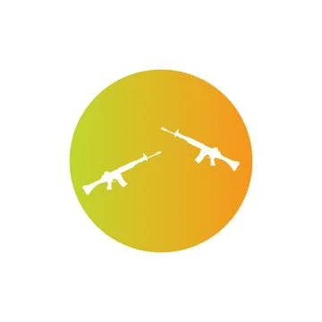 Firearms icon vector Stock Illustration
