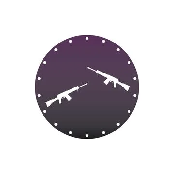 Firearms icon vector Stock Illustration