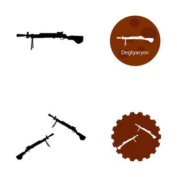 Firearms icon vector Stock Illustration
