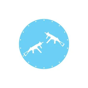 Firearms icon vector Stock Illustration