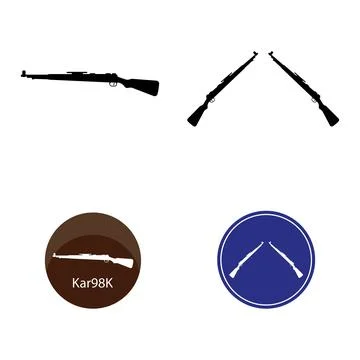 Firearms icon vector Stock Illustration
