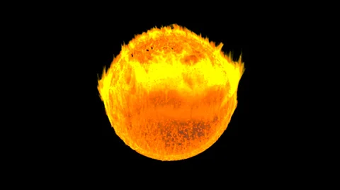 Fireball (166.67° from the Back Side) Stock Footage 33823838