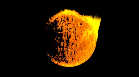 Fireball (66.67° from Back Side) Stock-Footage 33803987
