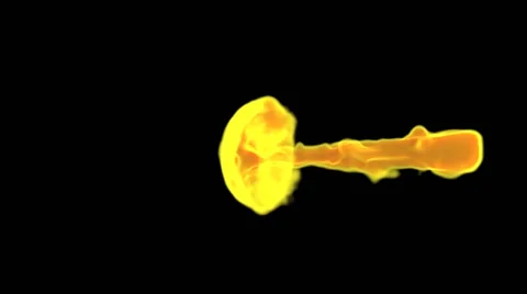 Fireball on black Stock Footage 64332367