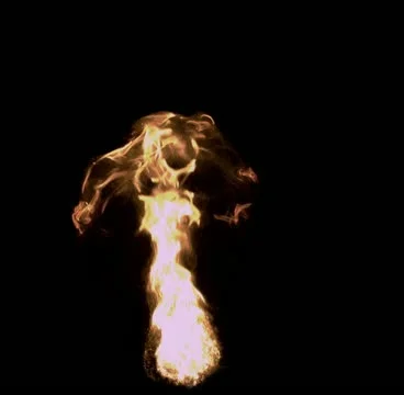 Fireball Burst Up 08 Stock Footage 10917721