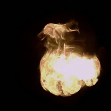 Fireball At Camera 01 Stock Footage 10920188