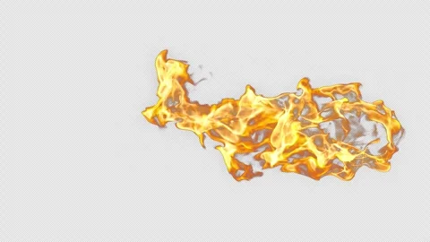 Fireball Explosion with Alpha Channel. Stock Footage 346176438