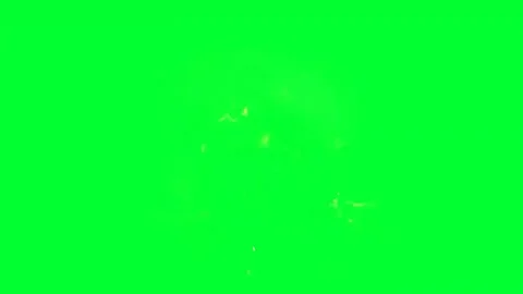 Fireball Explosion Burst Green Screen Fire Blast VFX Effect Stock Footage 340676502